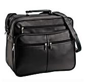 D&N Flugumhänger Schultertasche Querformat aufsteckbar schwarz