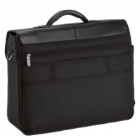 D&N Aktentasche mit Vor- iPad- und Laptopfach 1680D Polyester aufsteckbar schwarz