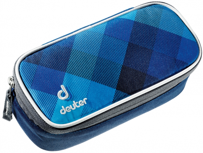 Deuter 'Pencilcase' Etuibox blue crosscheck
