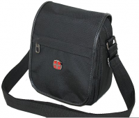 New Bags 'Business' Schultertasche aus Spinnstoff schwarz