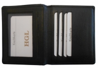 HGL Kartenetui mit RFID-Shutz echt Leder schwarz