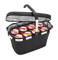 Reisenthel 'Carrybag iso' Einkaufskorb mit Alurahmen schwarz